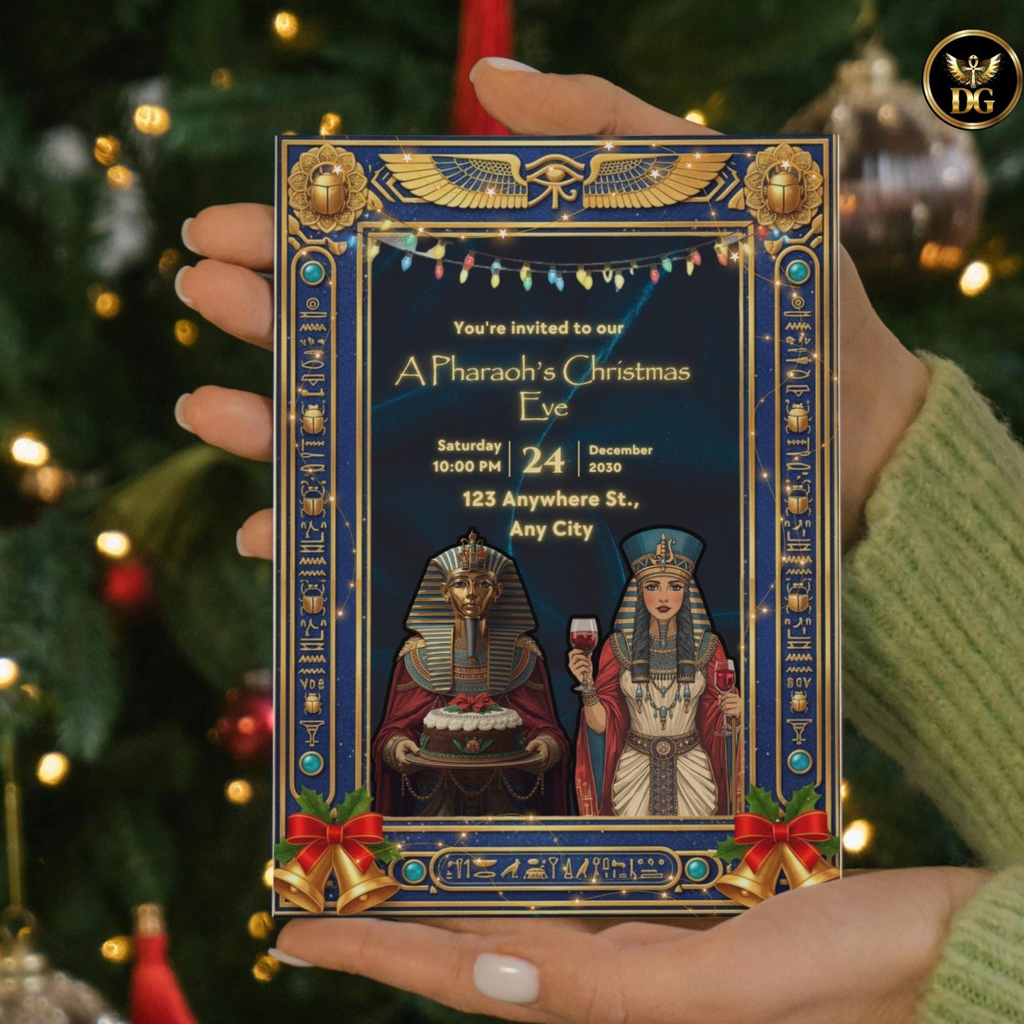 Christmas Eve Royal Ramses, Nefertari Request Your Presence The Most Legendary Digital Invitation Bundle