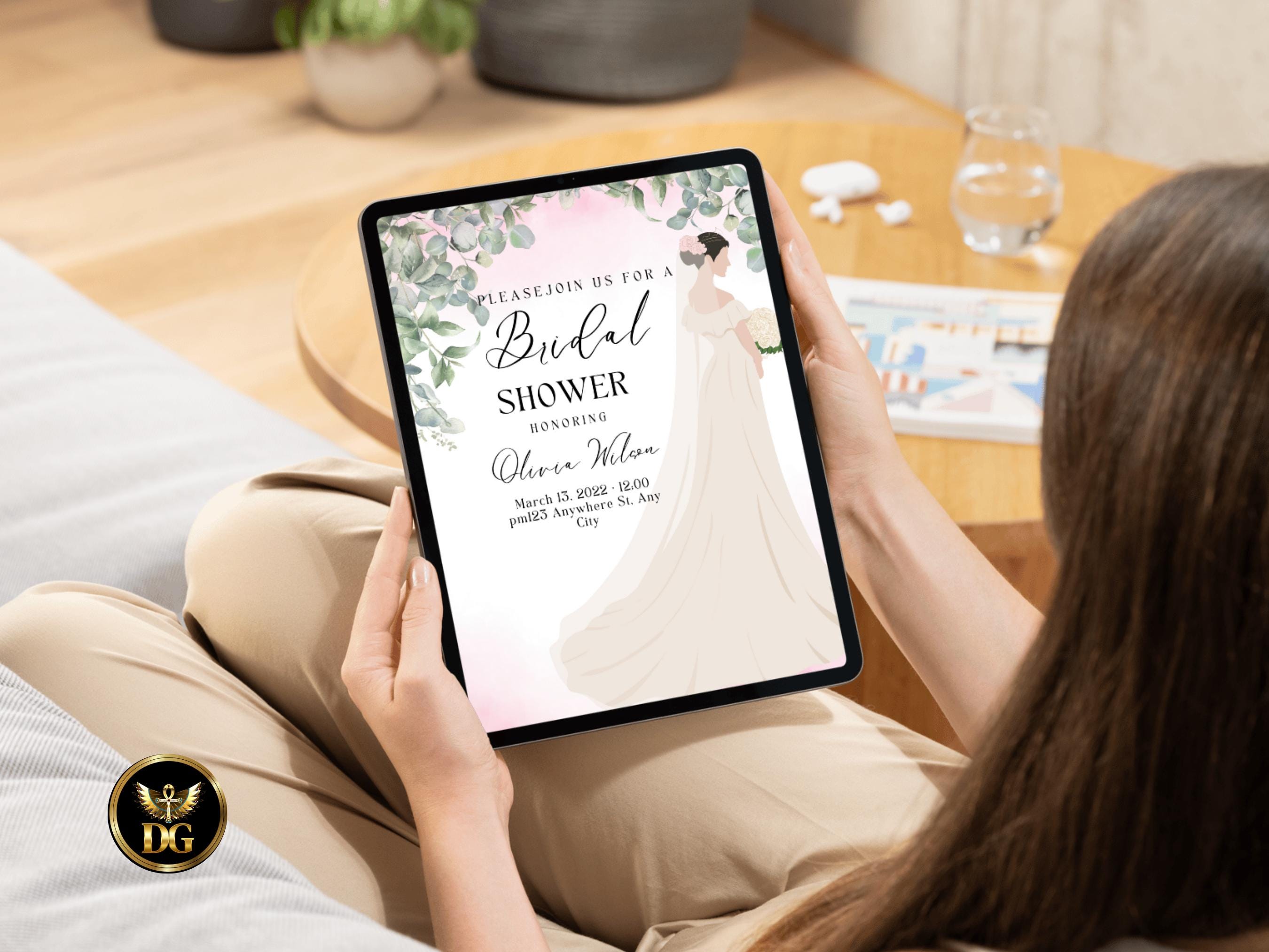 Boho Bridal Shower Invitation Suite Editable Printable Invite Menu, RSVP Digital Download Printable Template Editable Canva Instant Download