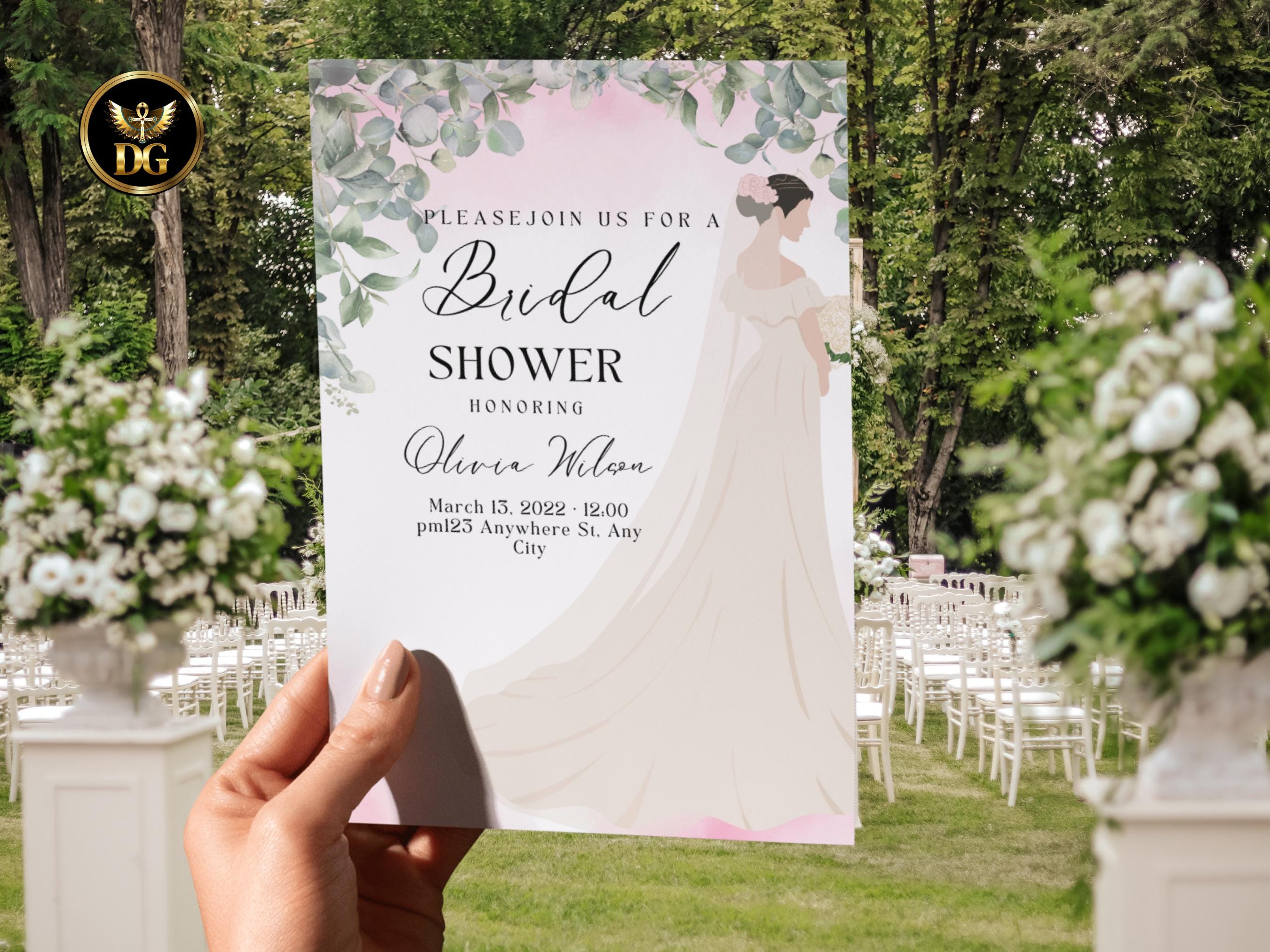 Boho Bridal Shower Invitation Suite Editable Printable Invite Menu, RSVP Digital Download Printable Template Editable Canva Instant Download