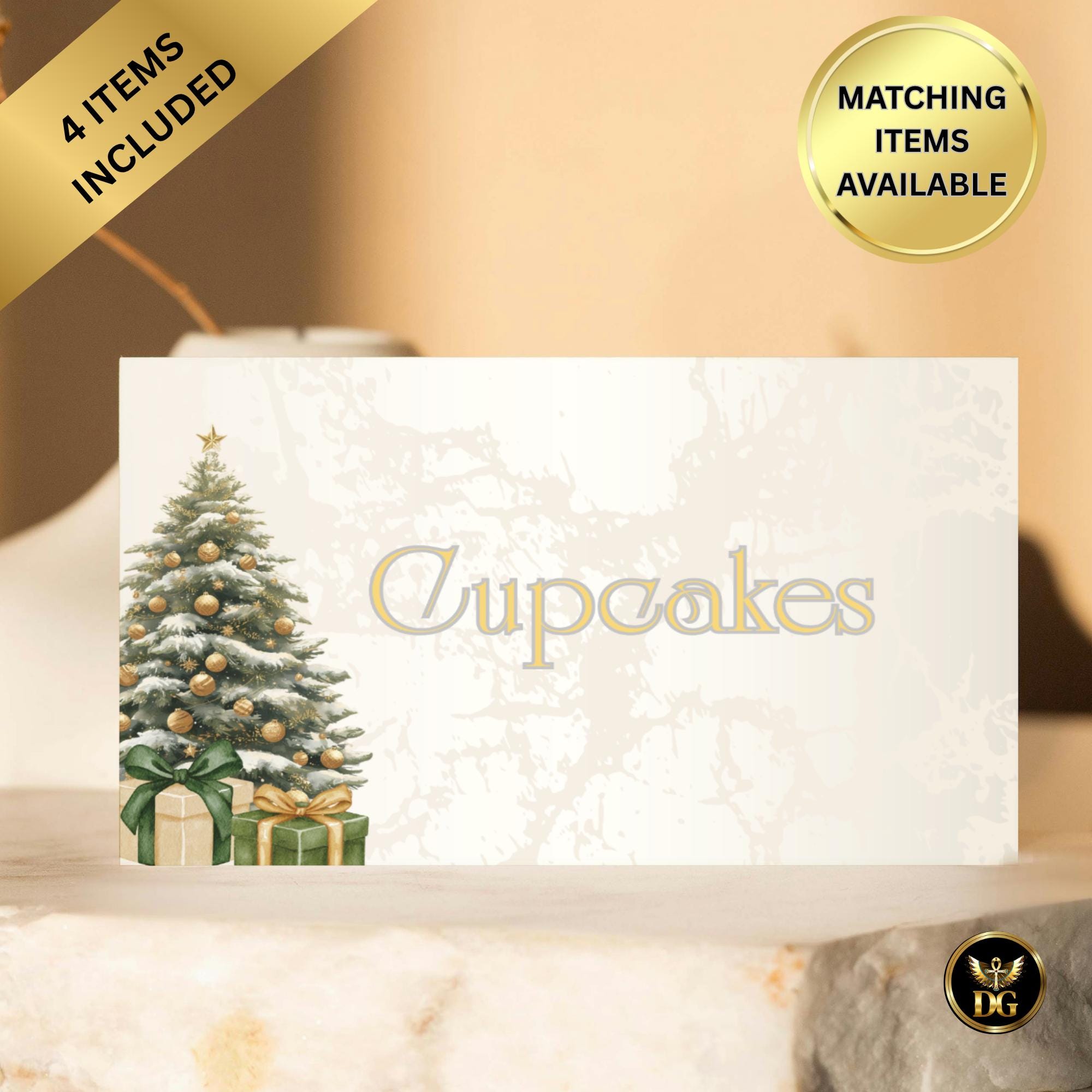 Bridal Shower Christmas Bundle ‘Tis The Season To Be Married Gold Tags Cupcake Toppers Bottle Labels Food Signs Elegant Winter Wedding Decor