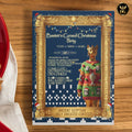 Bastet's Cursed Christmas Party Invite - Ugly Sweater Egyptian Theme Digital Download Print