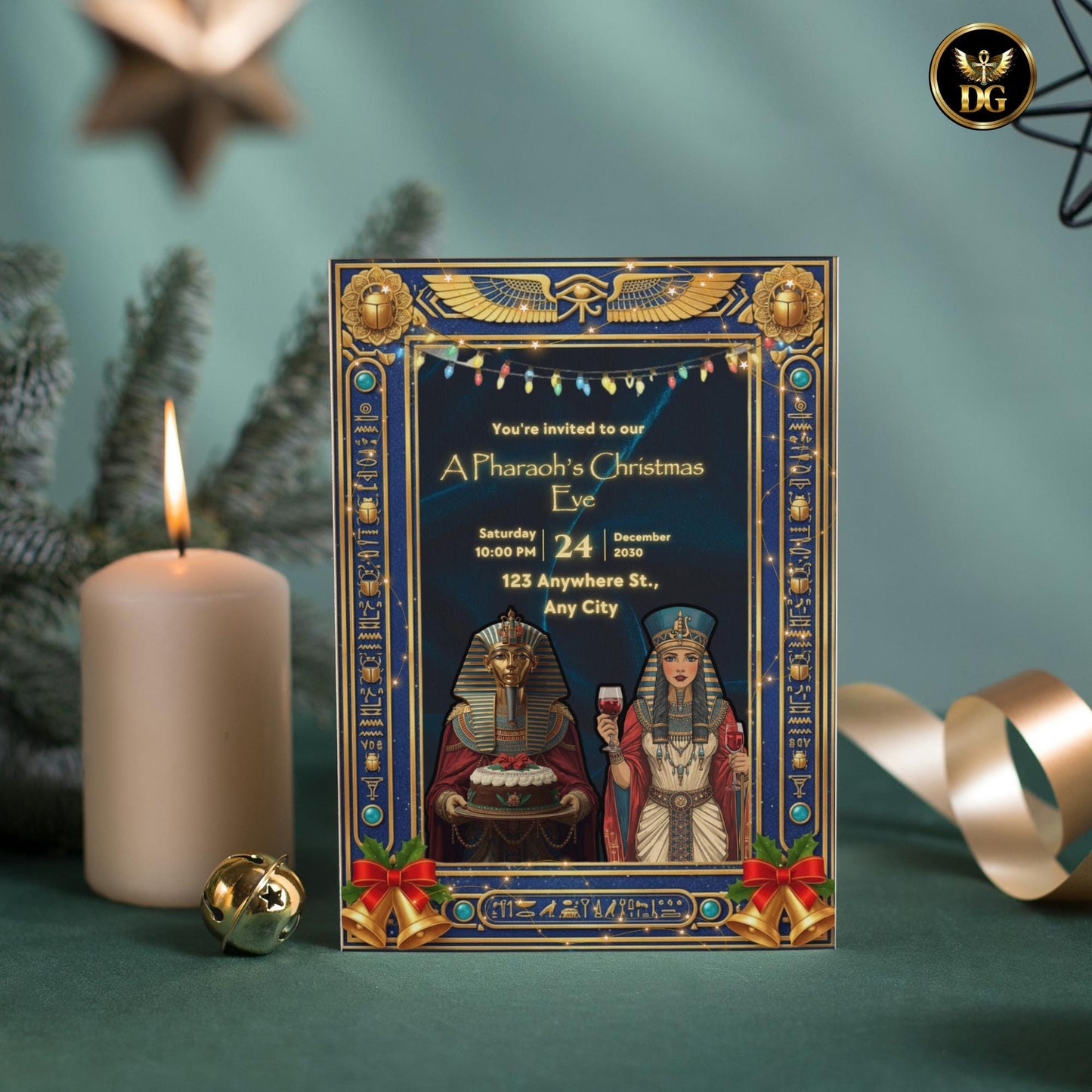Christmas Eve Royal Ramses, Nefertari Request Your Presence The Most Legendary Digital Invitation Bundle