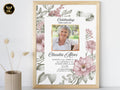 Blush Pink Floral Funeral Template, Elegant Memorial Program, Sympathy Invitation, Celebration of Life, Editable Canva, Digital Download